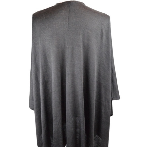 NWT Cejon Brown Acrylic Knit OSFA Blanket Wrap Sleeveless Drape - Picture 7 of 8